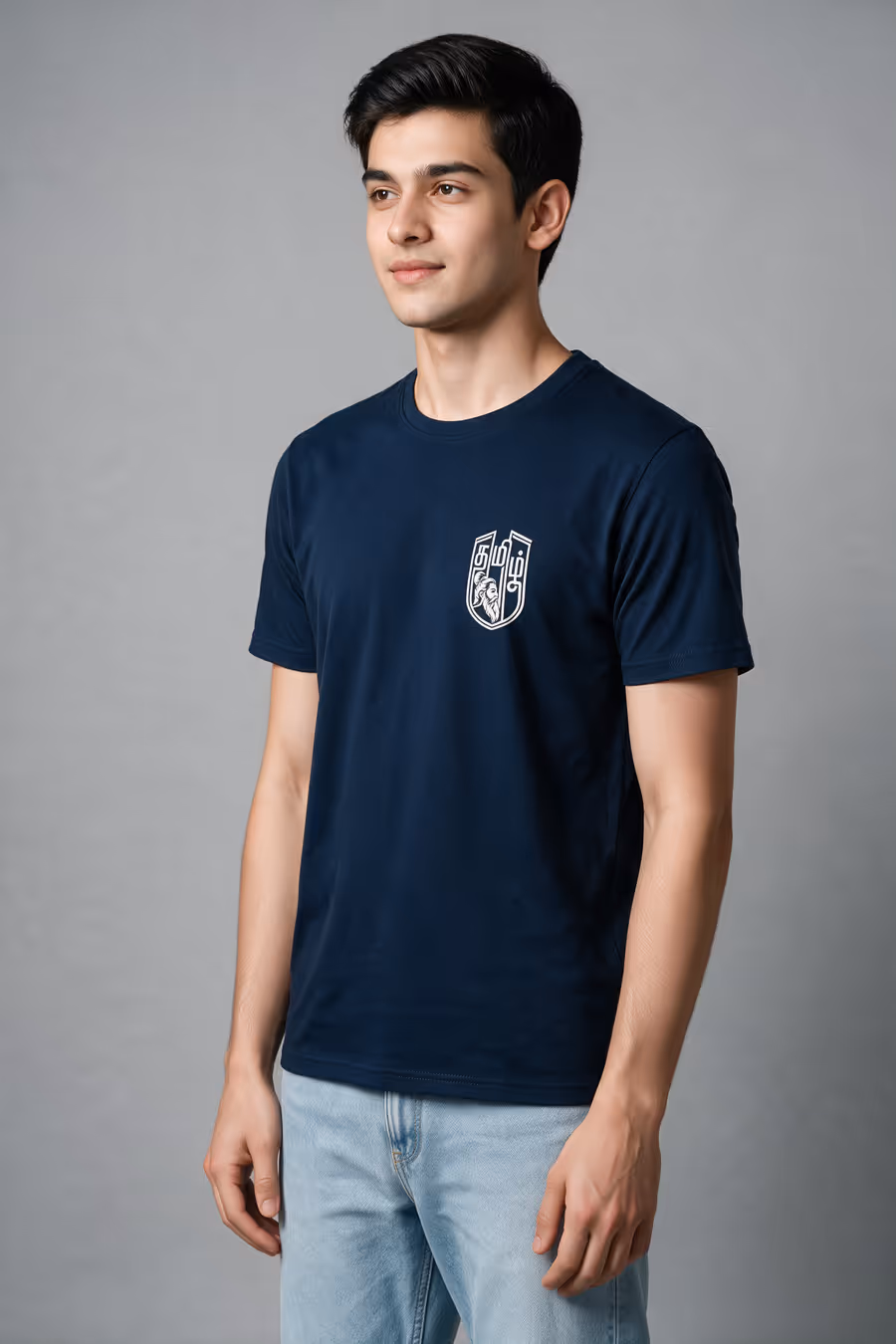 Tamil Valluvar Pocket Print T-Shirt For Men - Half Sleeve