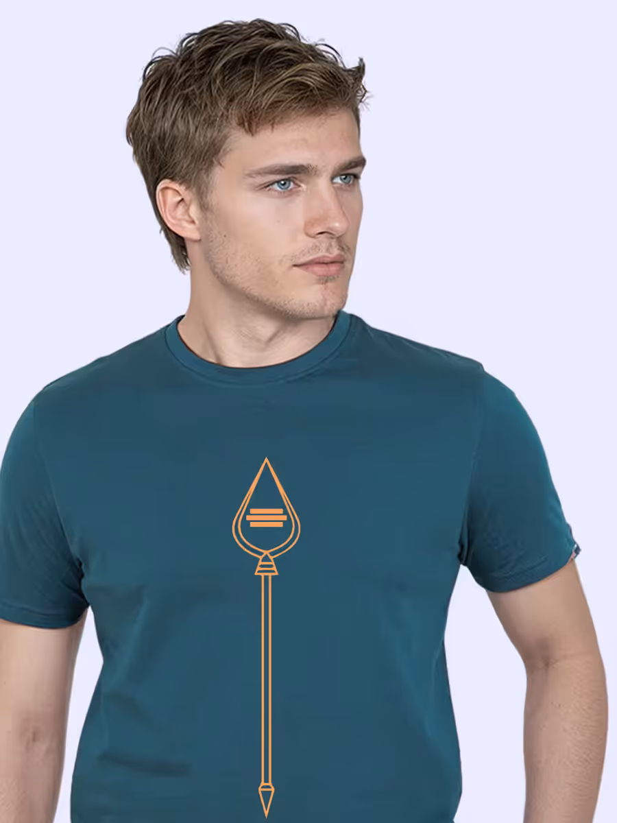 God Murugan Vel T-Shirt For Men - Half Sleeve
