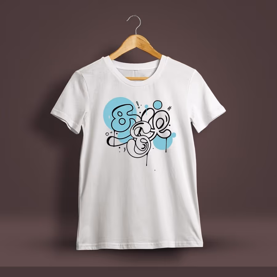 Tamil Graffiti T-Shirt For Men - Half Sleeve