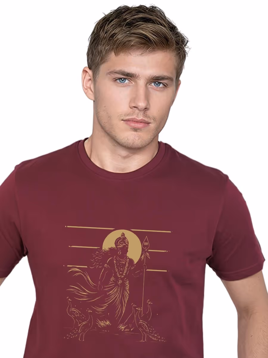 Murugan Minimal T-Shirt For Men - Half Sleeve