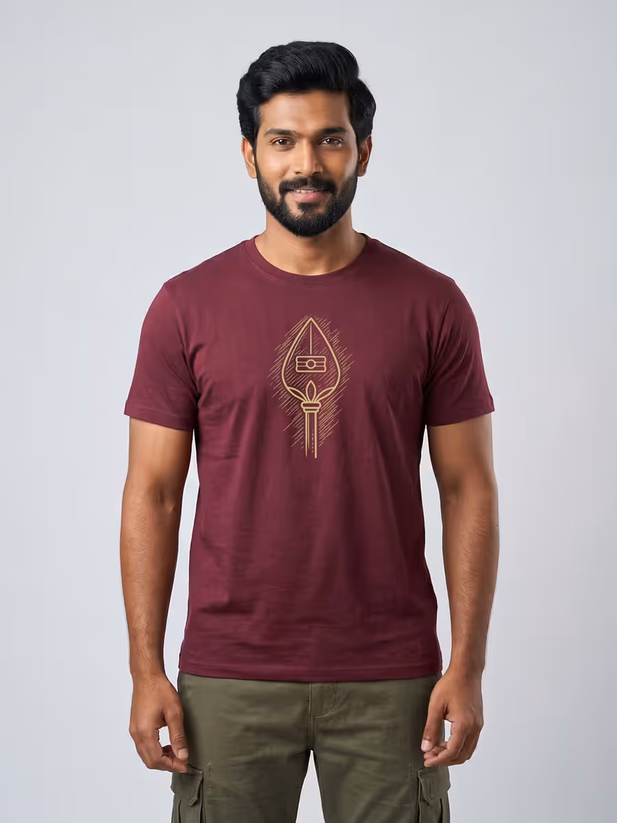 Vetrivel T-Shirt For Men - Half Sleeve