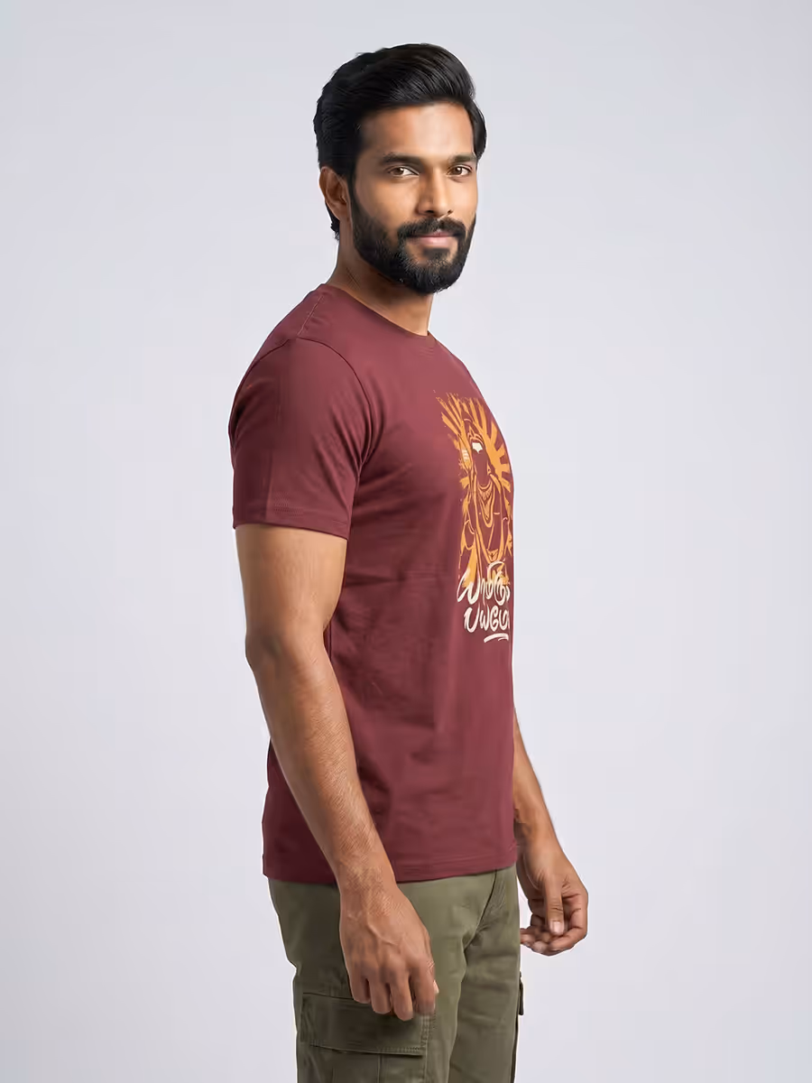 Yamirukka Bayamen Murugan T-Shirt For Men - Half Sleeve