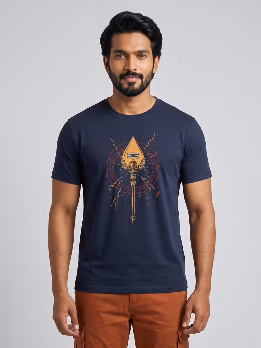 Power Of Vel T-Shirt For Men - Half Sleeve