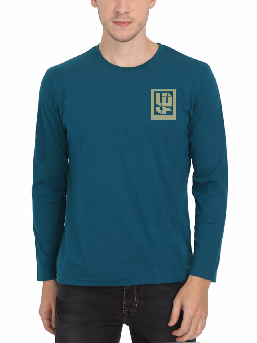 Zha Pocket Print Tamil T-Shirt For Men - Full Sleeve